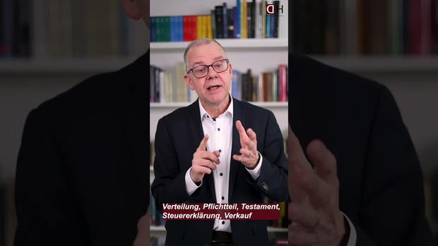 2. Testament, Verteilung, Pflichtteil, Steuererklärung, Verkauf
